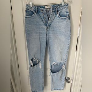 Abercrombie Curve Love 90s Ultra High Waisted Straight Jeans